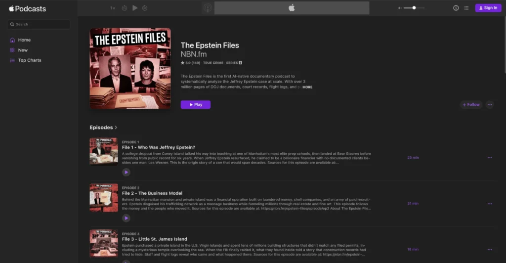 El podcast de Epstein