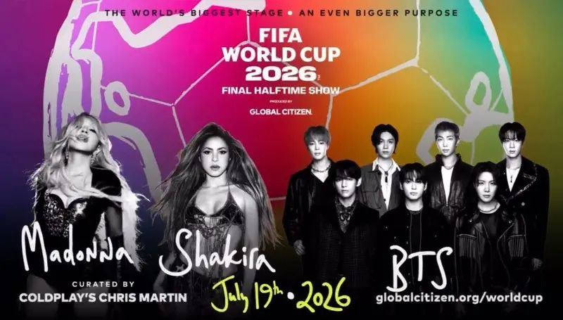 Madonna, Shakira y BTS actuarán en el descanso de la final del Mundial Fútbol