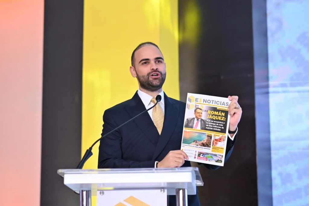 José Miguel García durante su discurso.