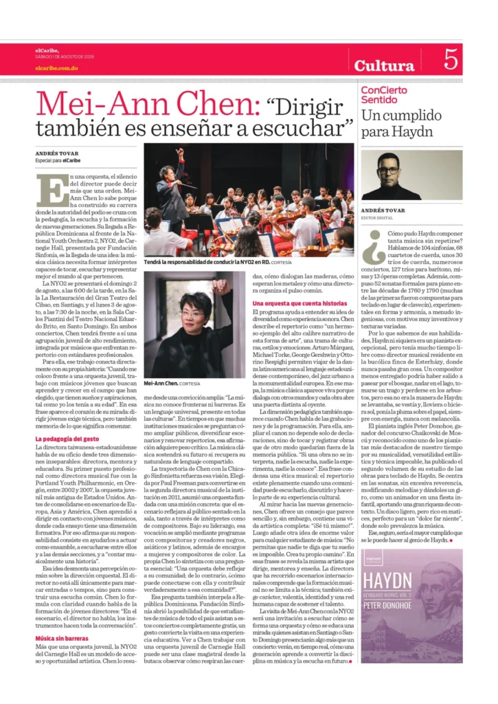 Esta entrevista forma parte del suplemento Cultura de este sábado 1 de agosto. Disfrútalo completo acá