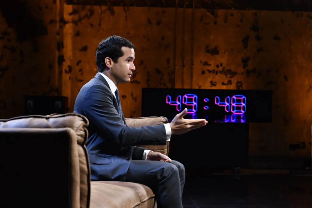 Omar Fernández durante entrevista en el programa 