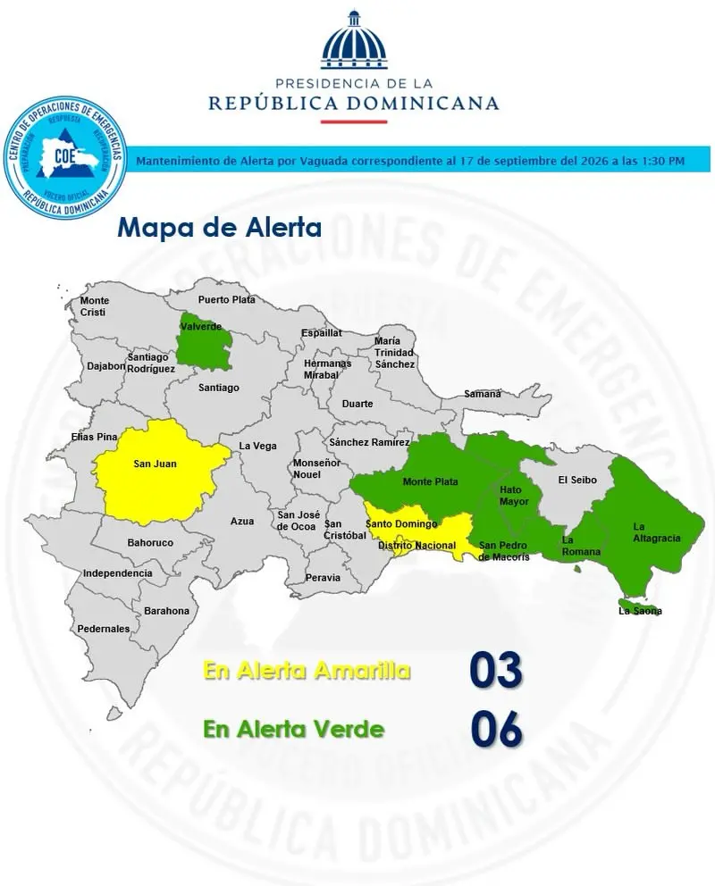 Mapa de alerta