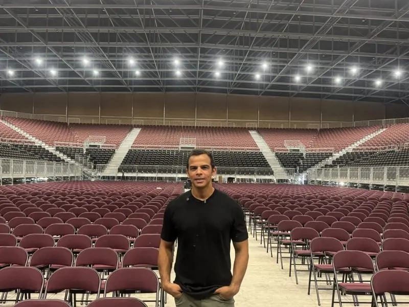 Saymon Díaz desde la Arena de Santo Domingo
