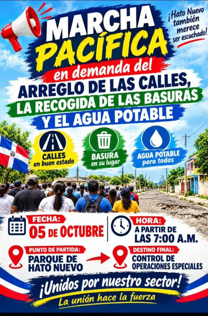 Comunitarios de Hato Nuevo, en Manoguayabo, continúan sus protestas pacíficas