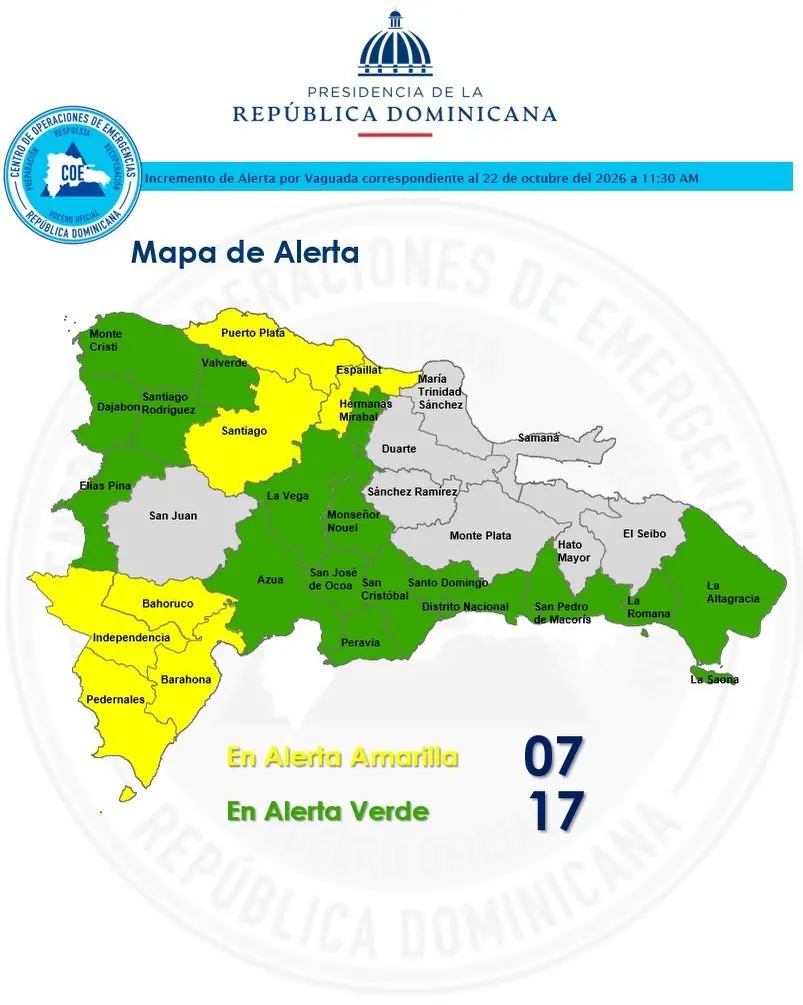 Mapa de alerta