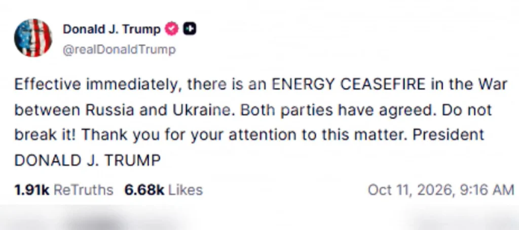 Mensaje de Trump 